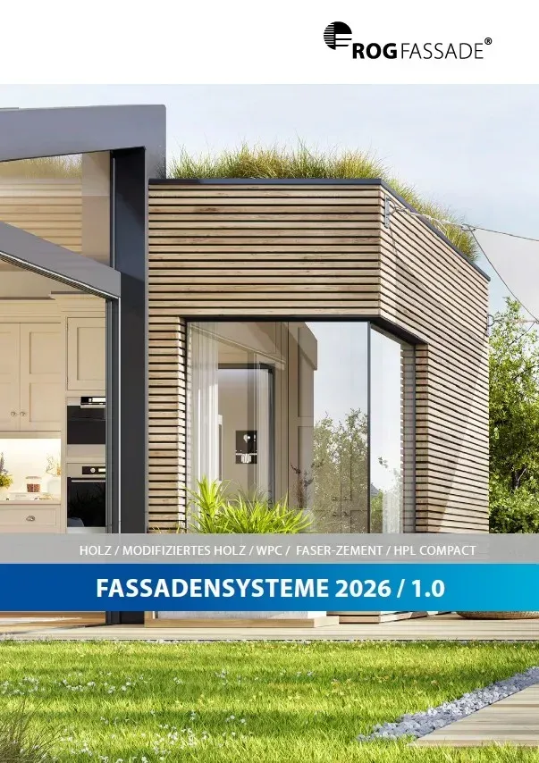 Titelseite: Fassadensysteme 2026