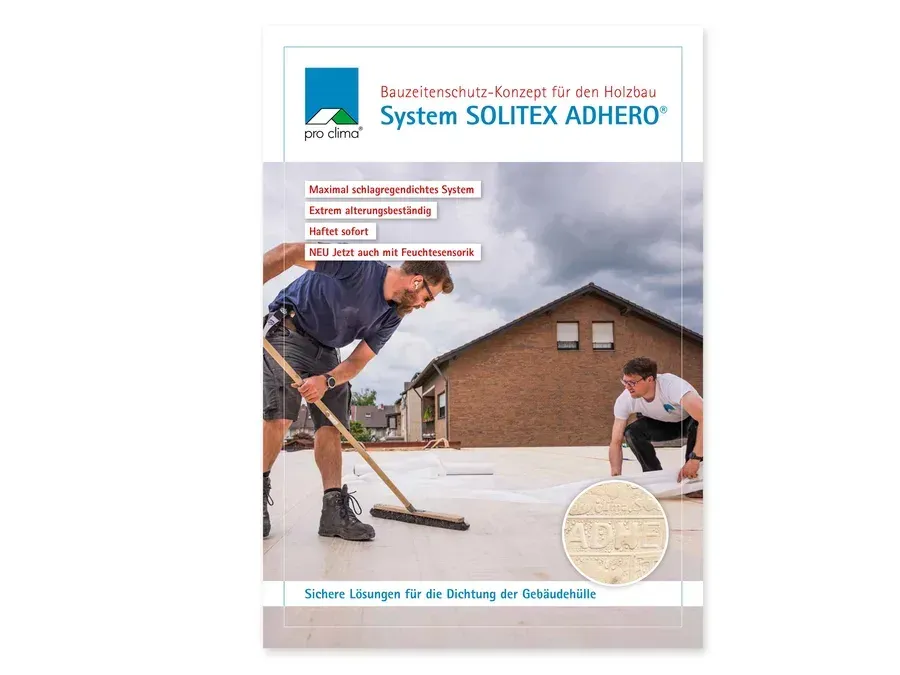 Titelseite: SOLITEX ADHERO (pro clima)