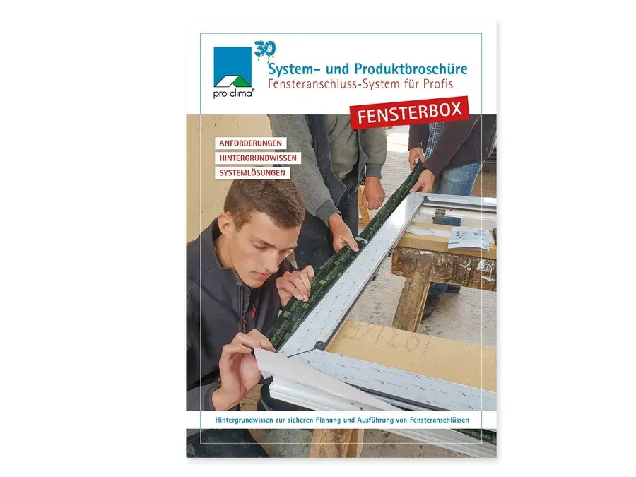 Titelseite: Produktbroschüre Fenster (pro clima)