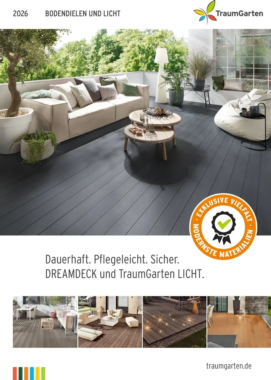 Titelseite: Terrassendielen – Katalog